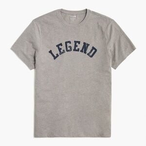 J. Crew Gray 'Legend' Graphic Tee